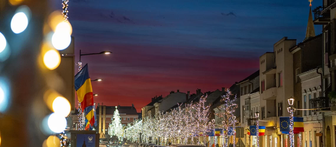 Fotografie cu un cer spectaculos deasupra Cluj-Napoca